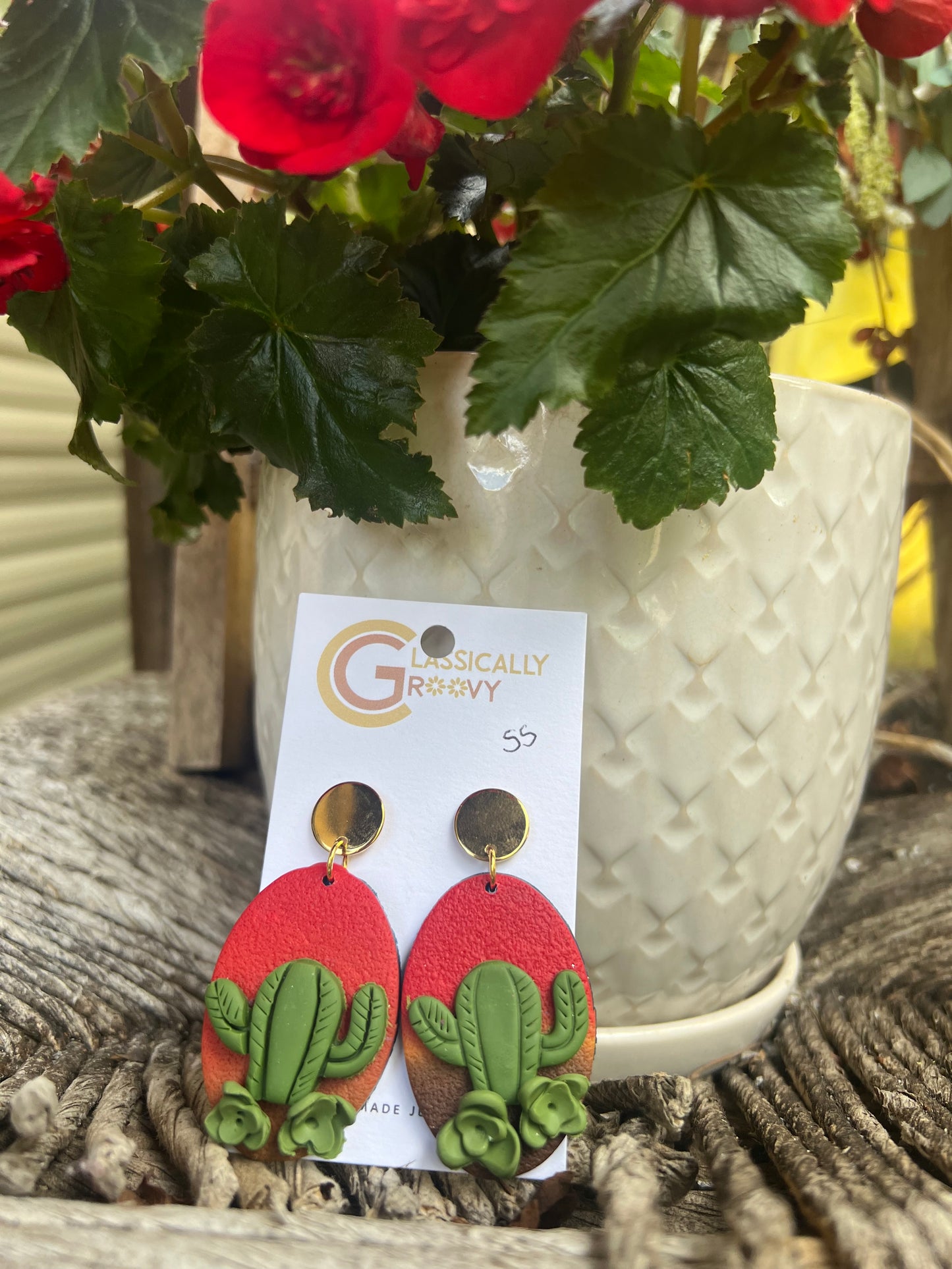 Cactus Landscape Earrings