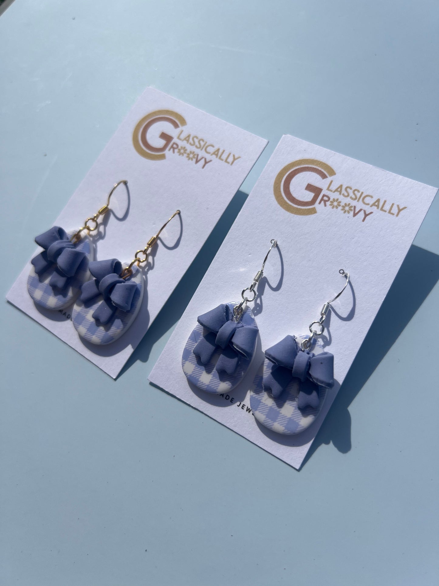 Periwinkle Egg Earrings