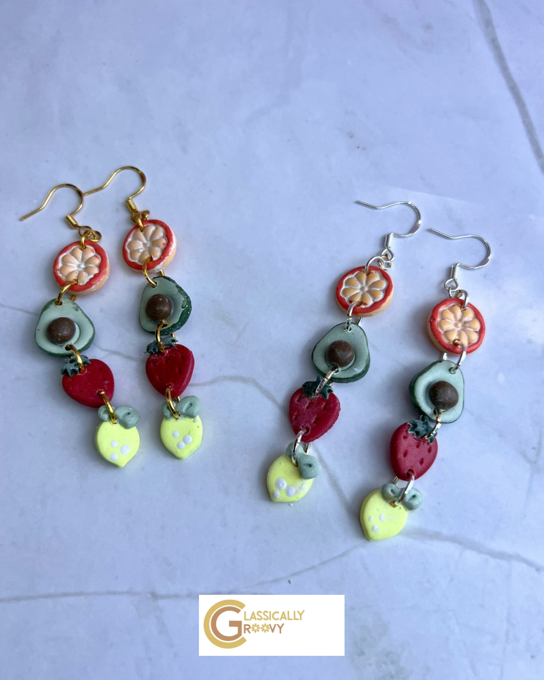 Summer Fruit Dangle Earrings
