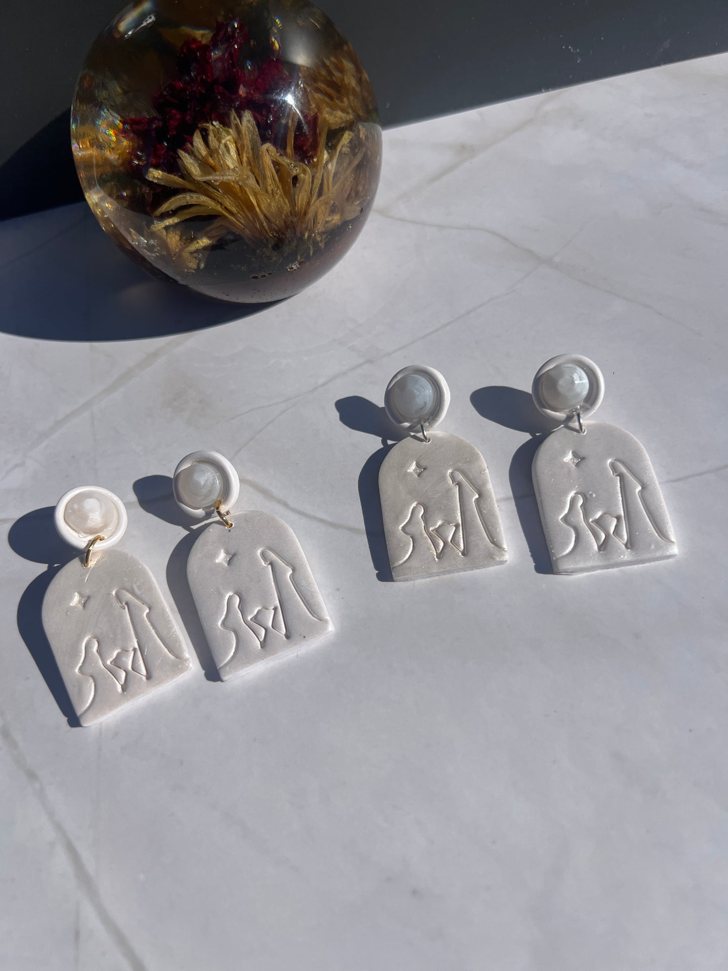 Nativity Scene Stud Earrings