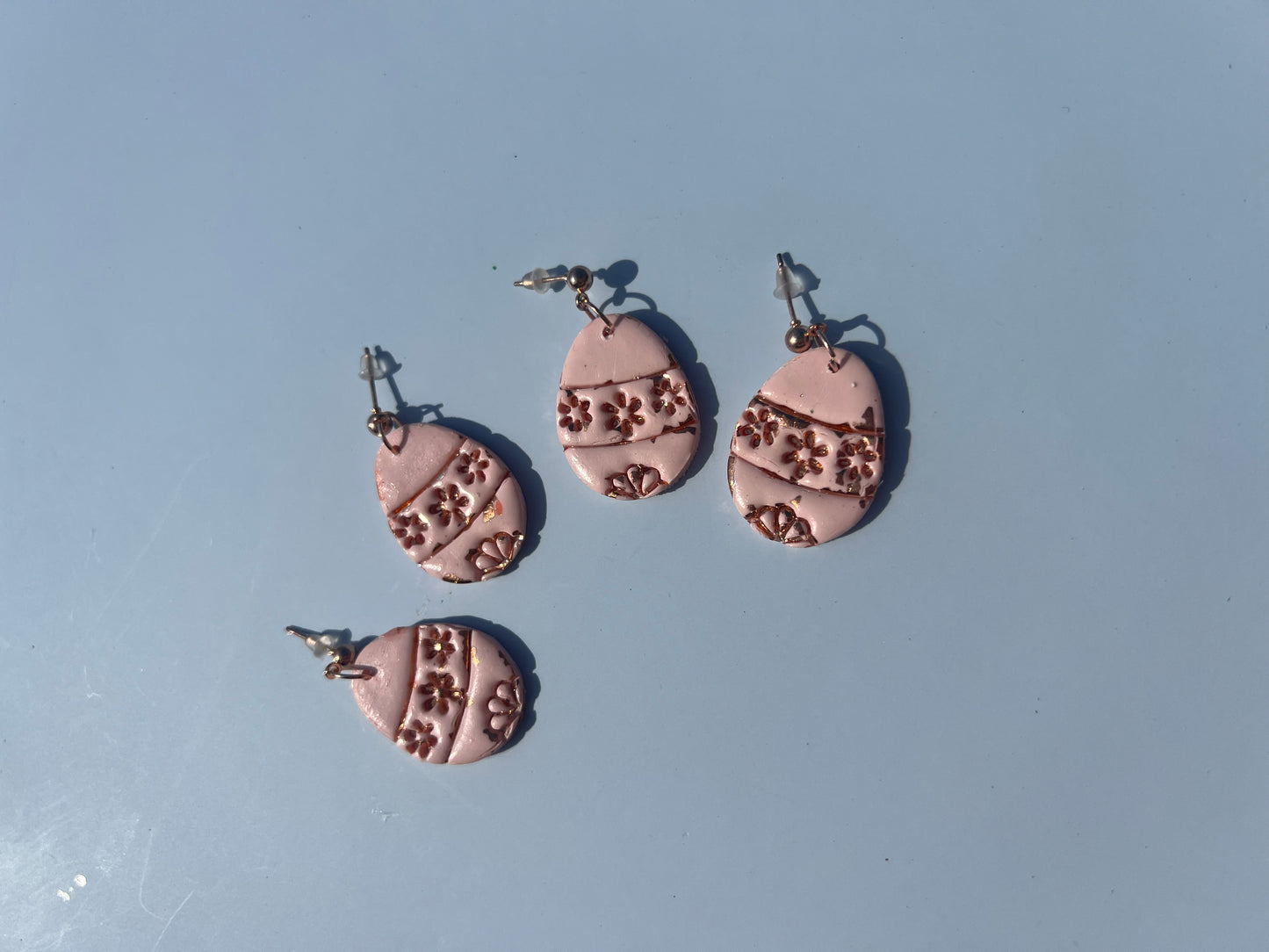 Rose Gold Egg Earrings
