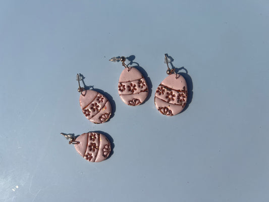 Rose Gold Egg Earrings