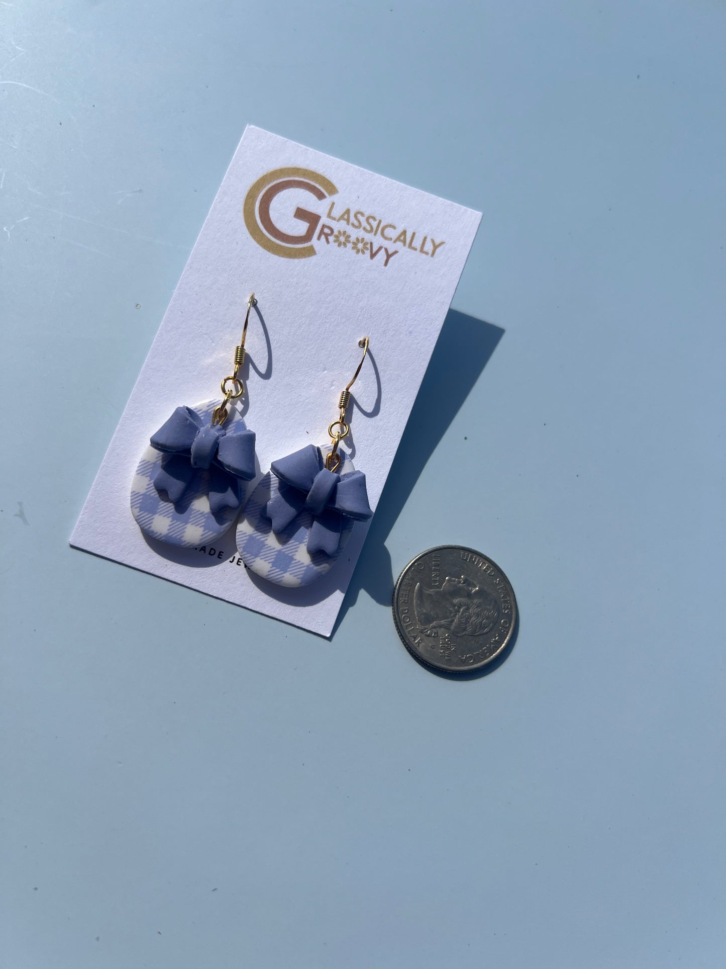 Periwinkle Egg Earrings