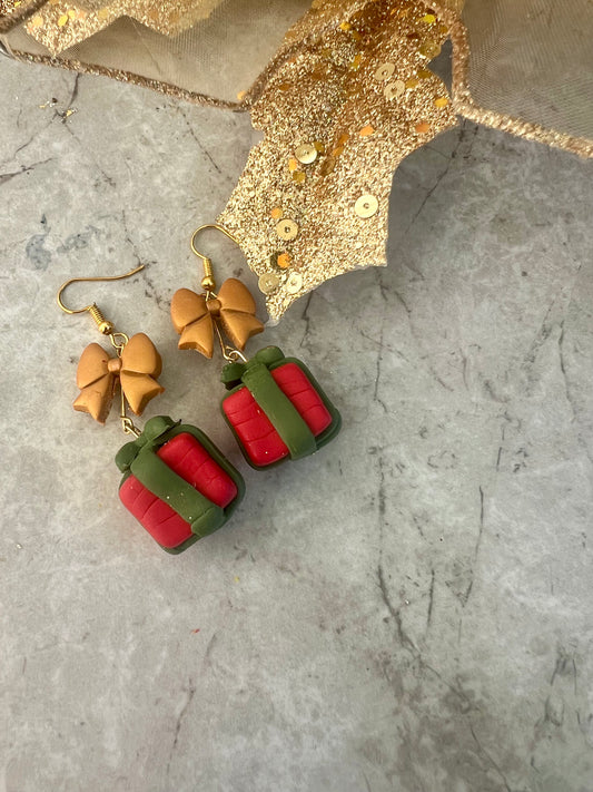 Present Box Earrings