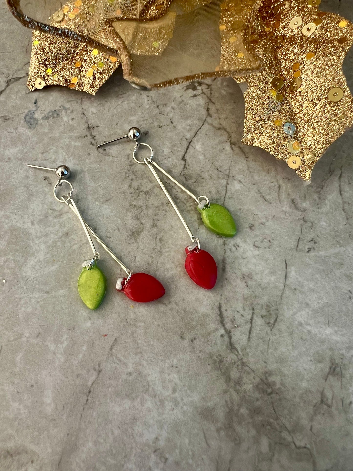 Christmas Lights Earrings