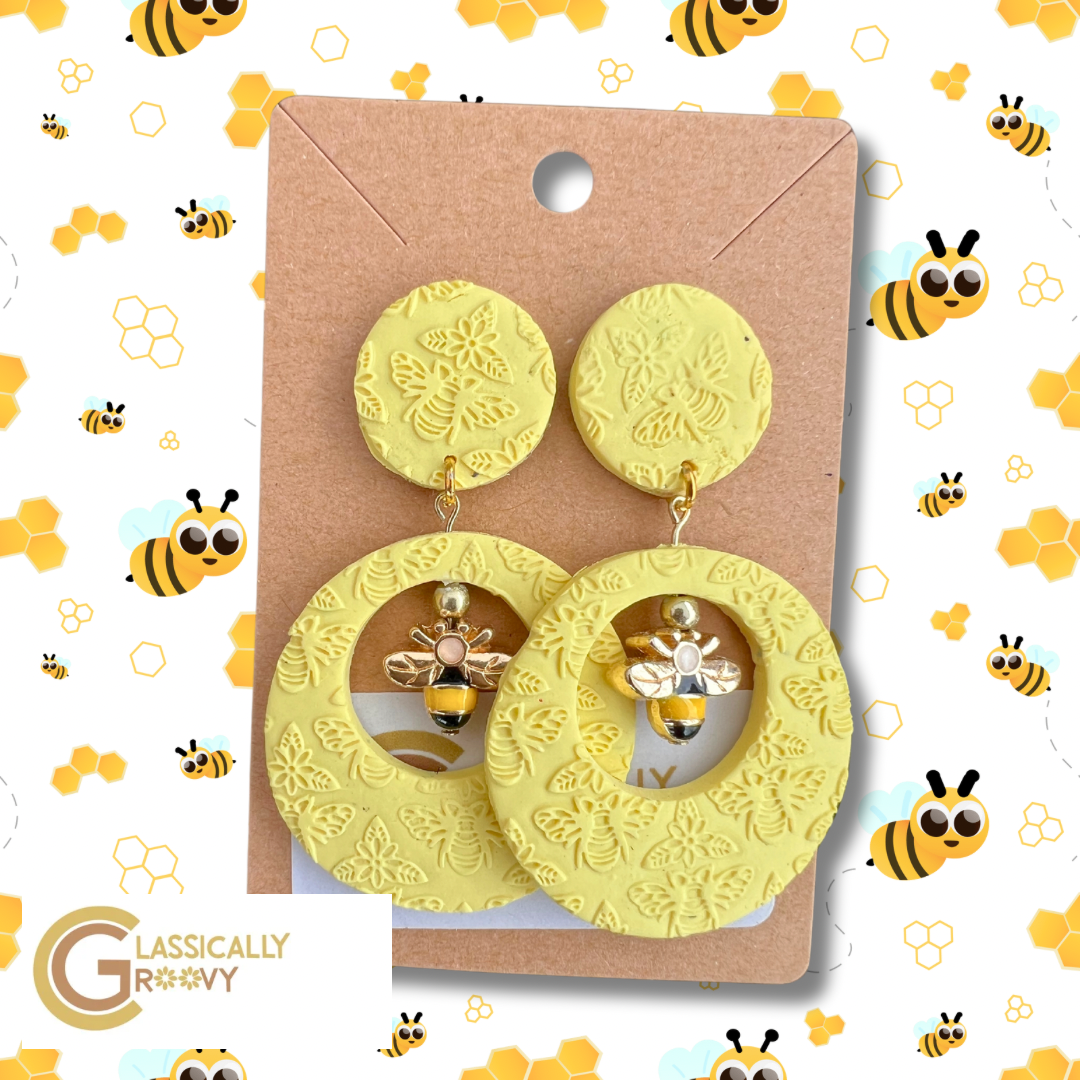 Retro Bee Earrings