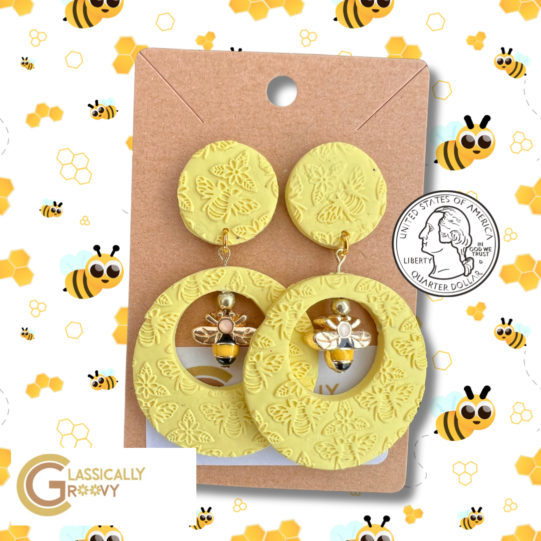 Retro Bee Earrings