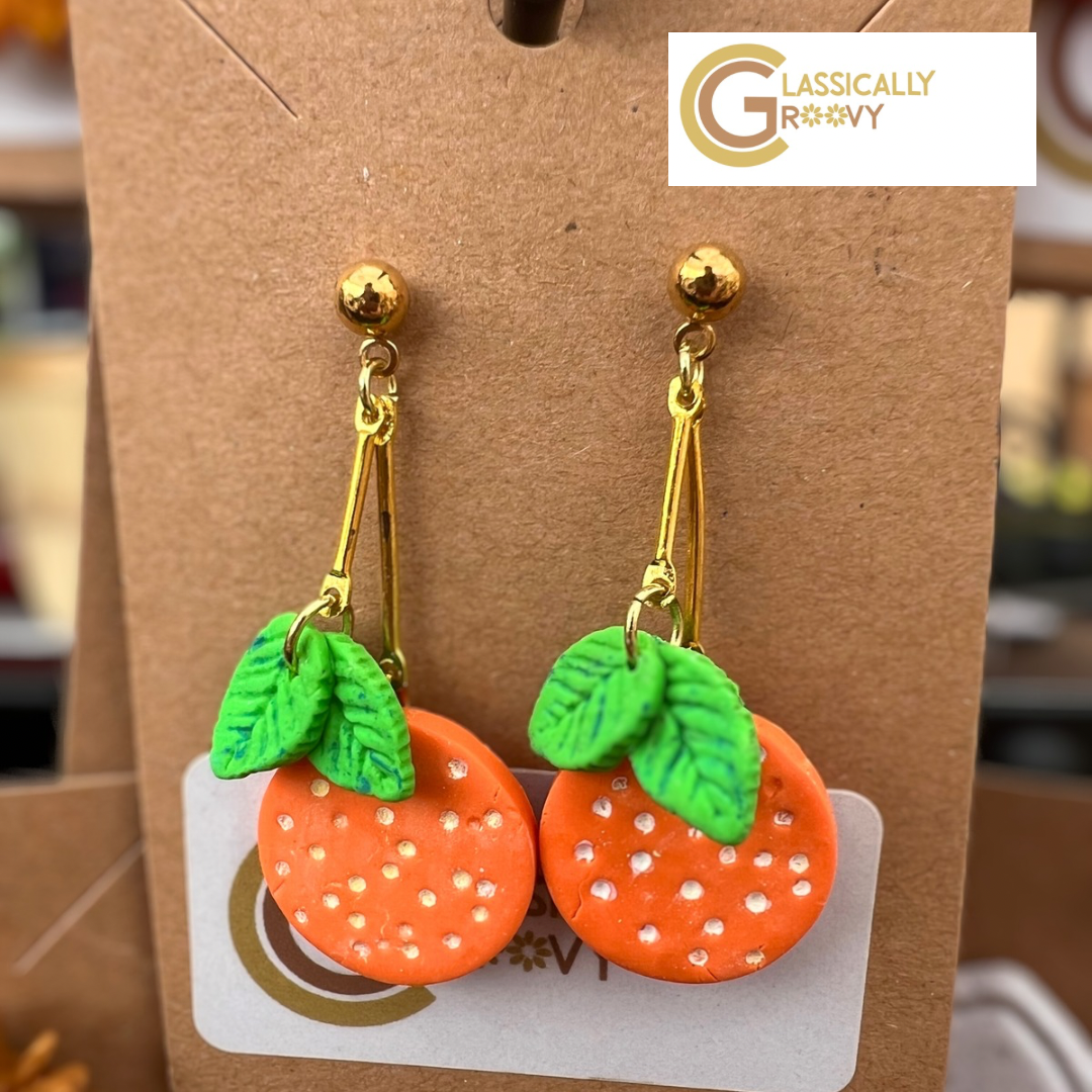 Orange Earrings