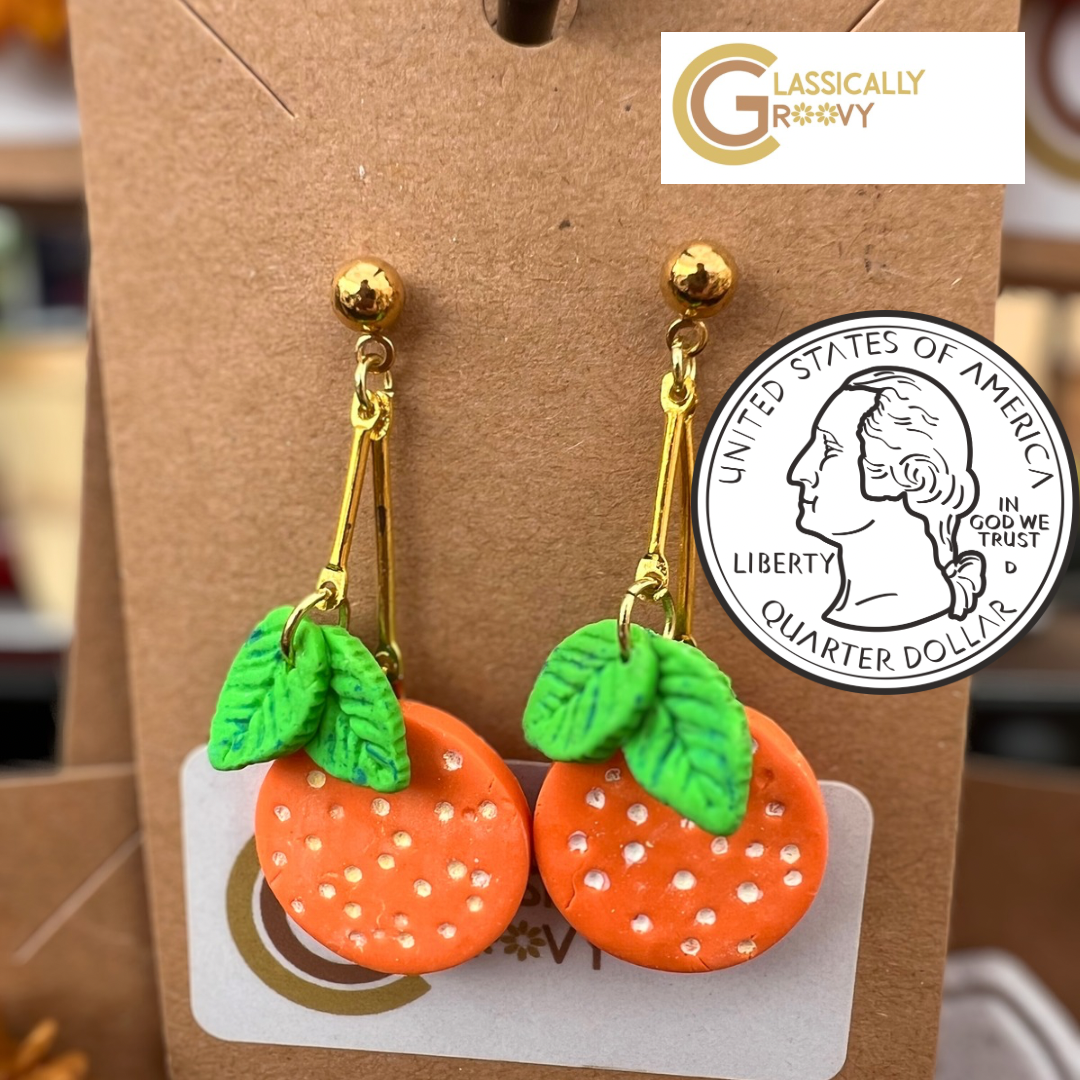 Orange Earrings