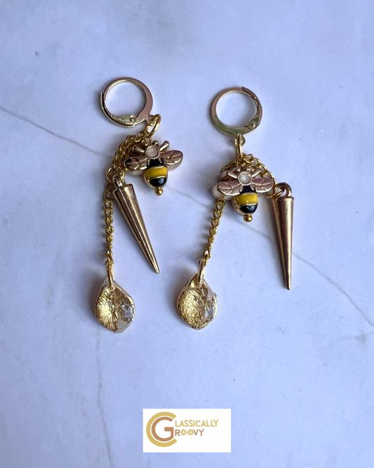 Bee-aded Dangle Earring
