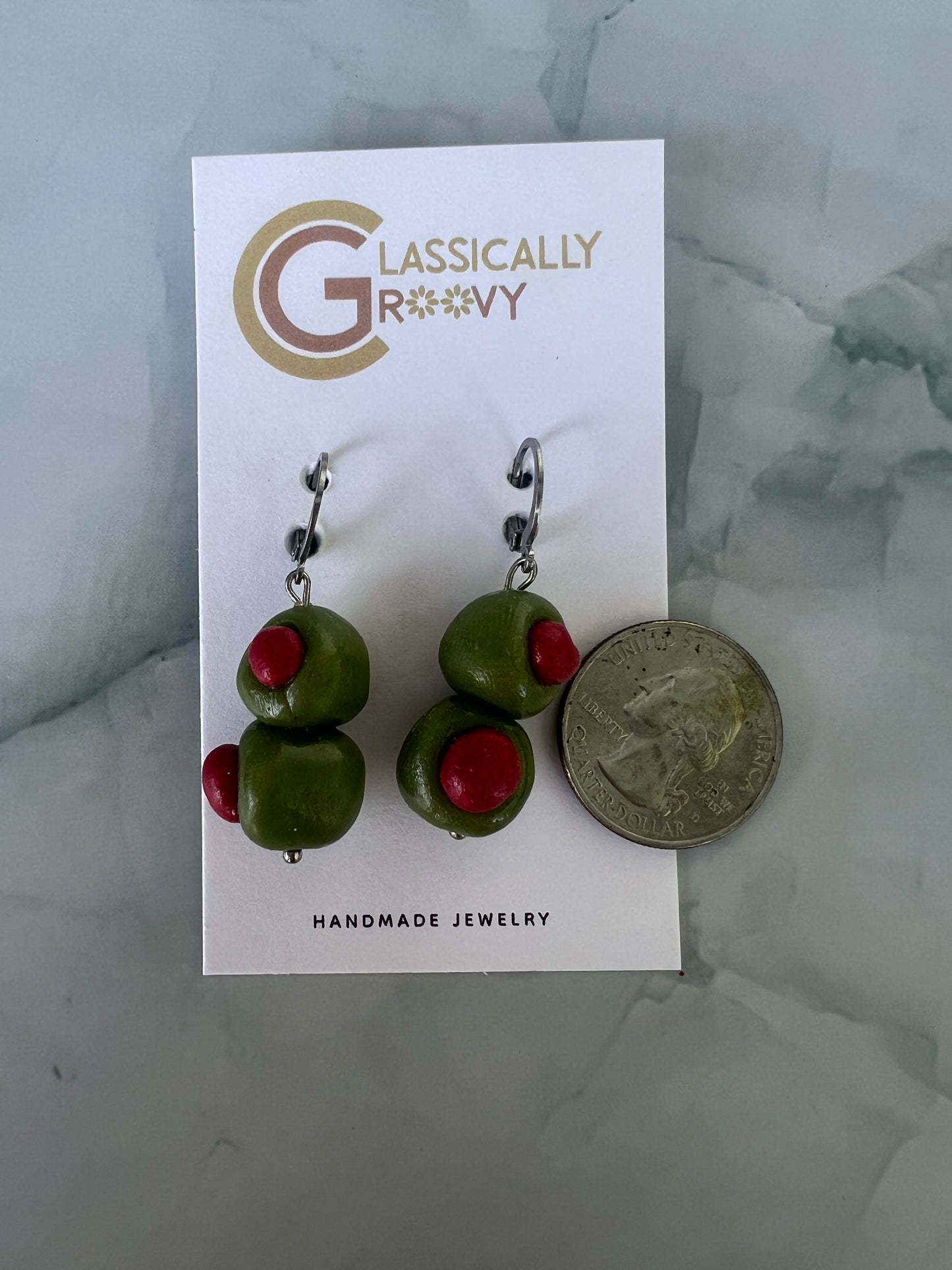 Double Olive Earrings