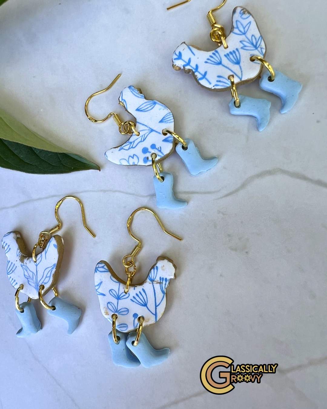 Heirloom Chicken Earrings