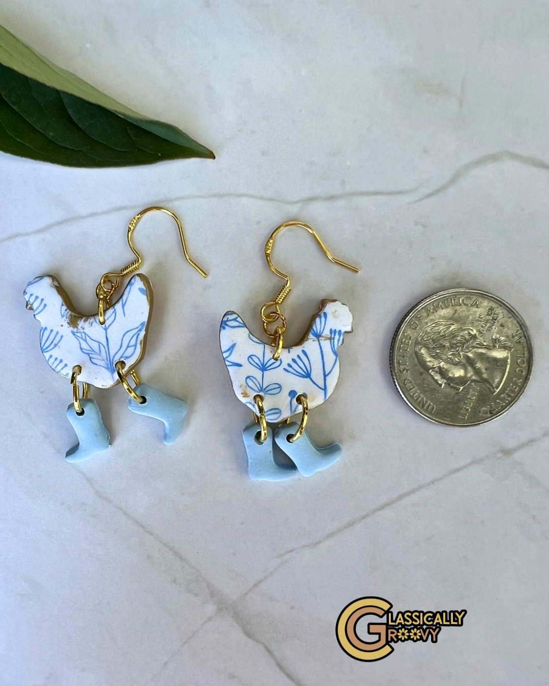 Heirloom Chicken Earrings
