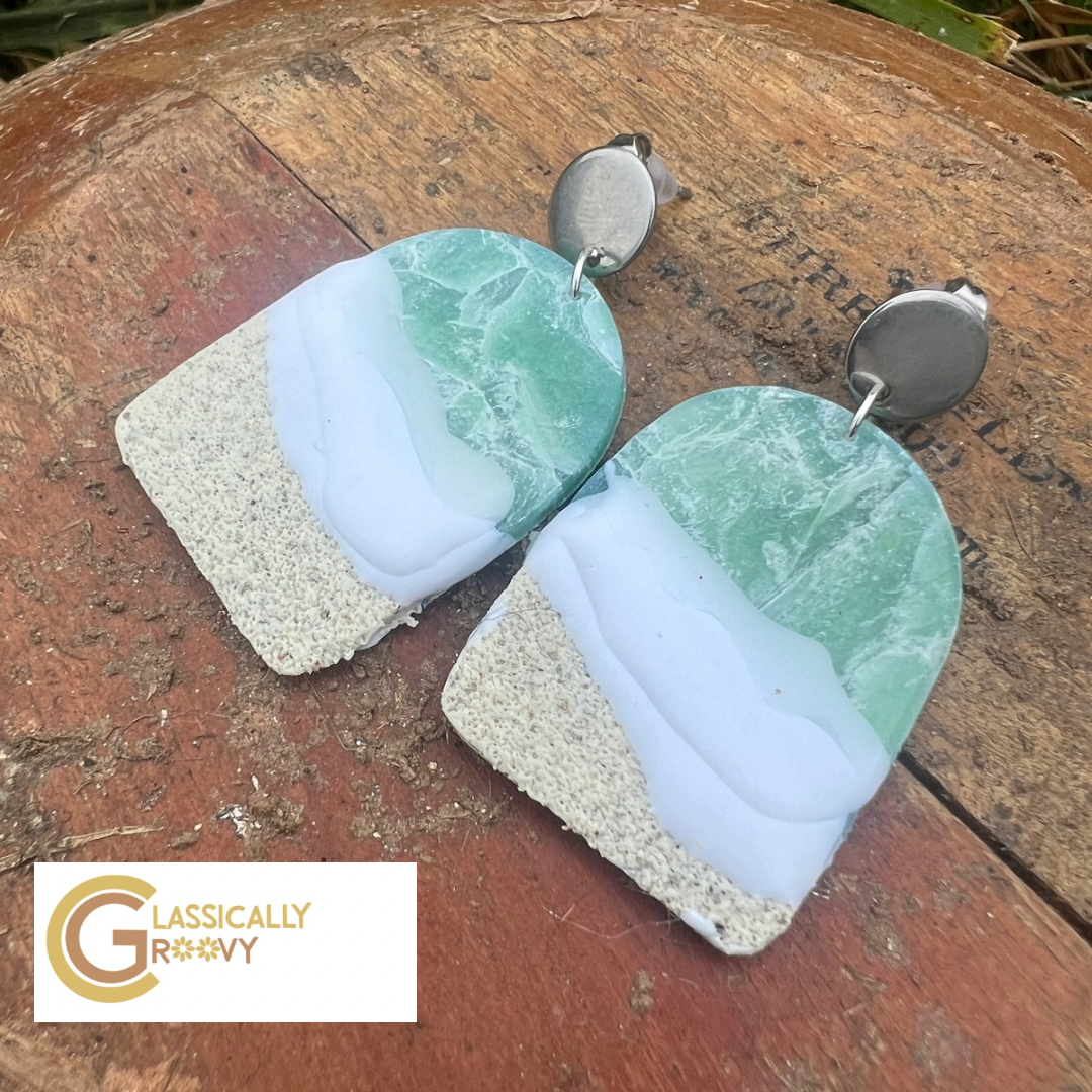 Framed Beach Earrings