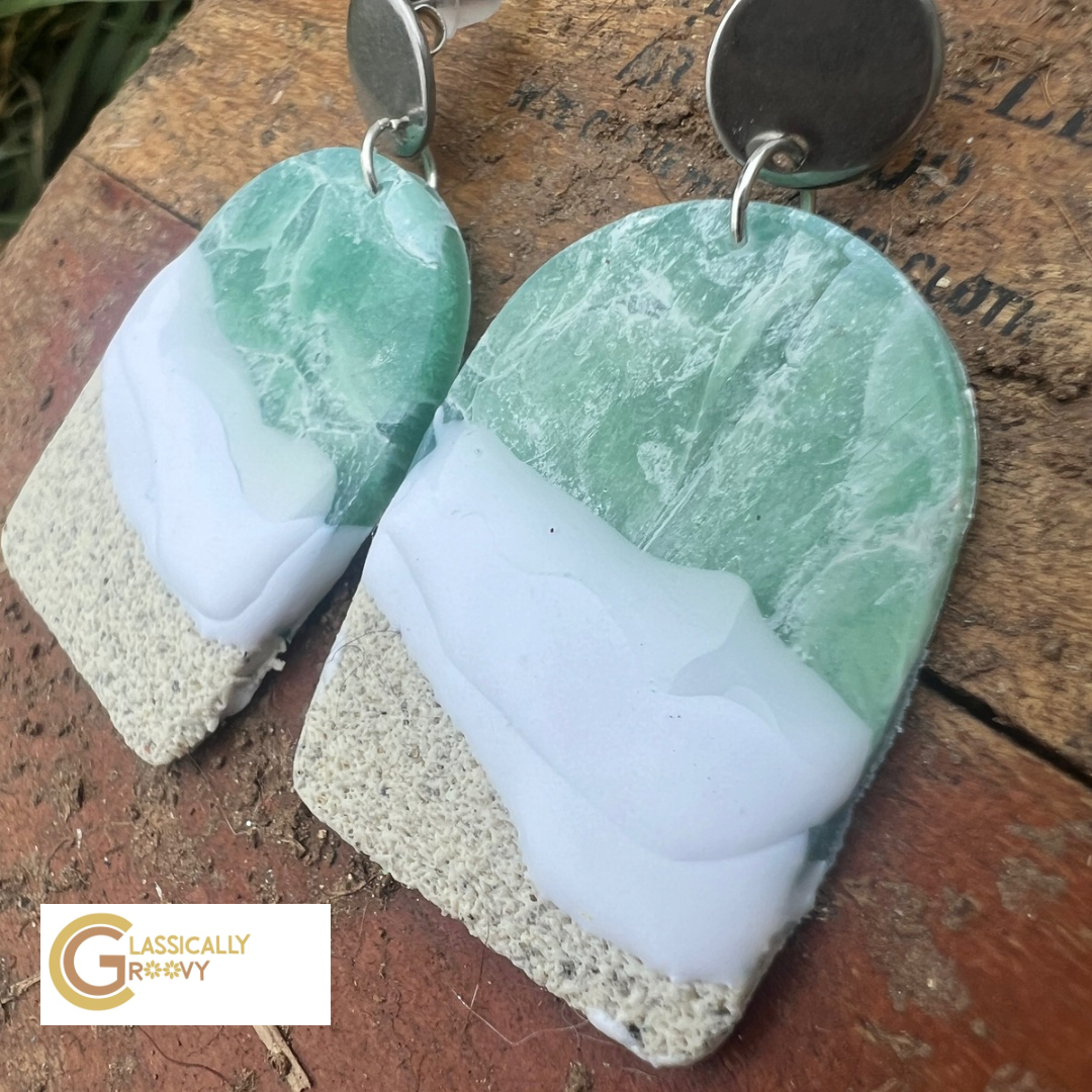 Framed Beach Earrings