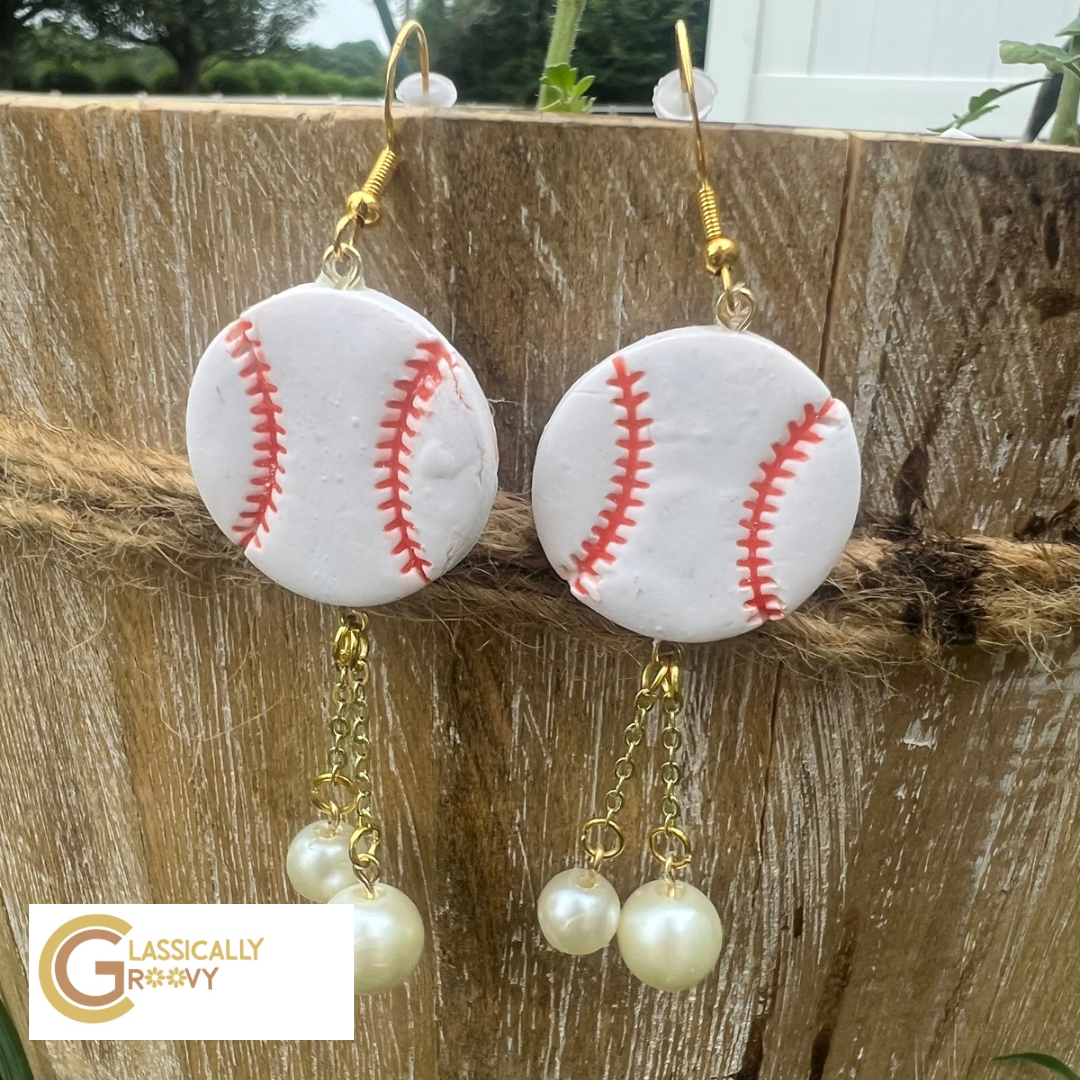 Baseball Earrings