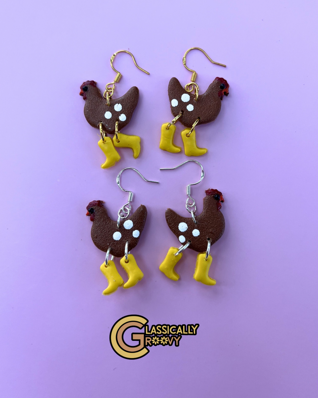 Brown chickens w/ Boots