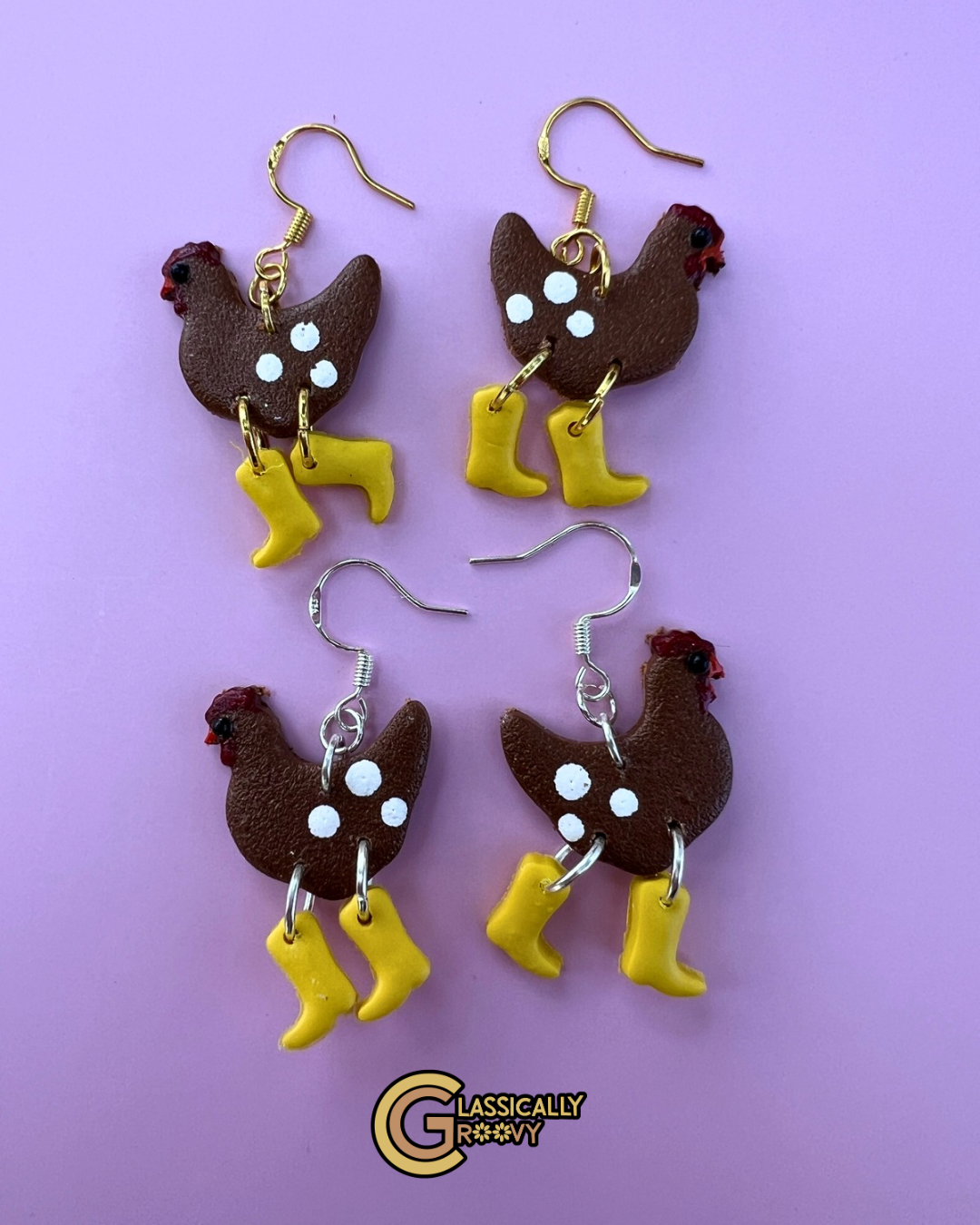 Brown chickens w/ Boots