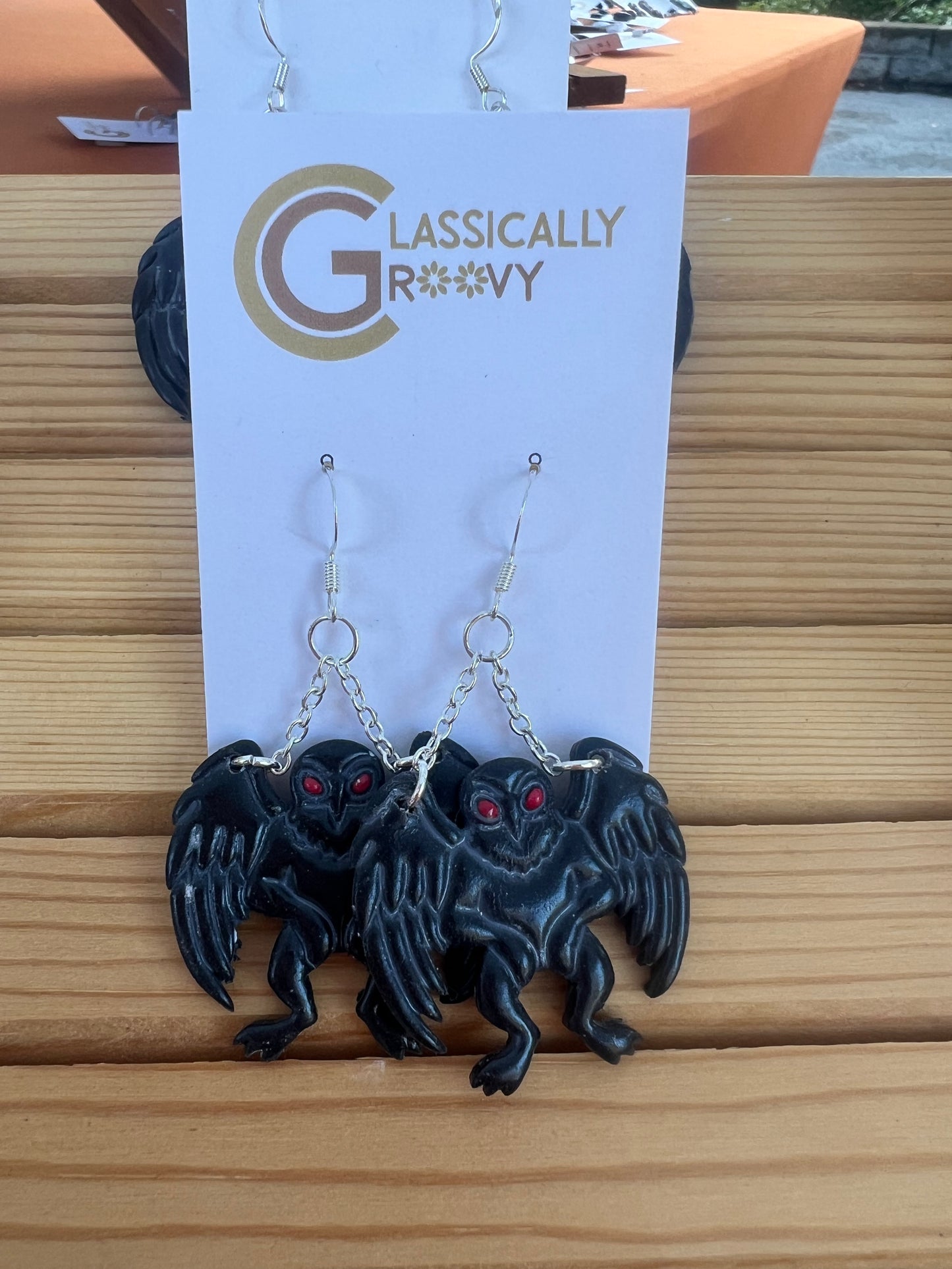 Mothman Earrings
