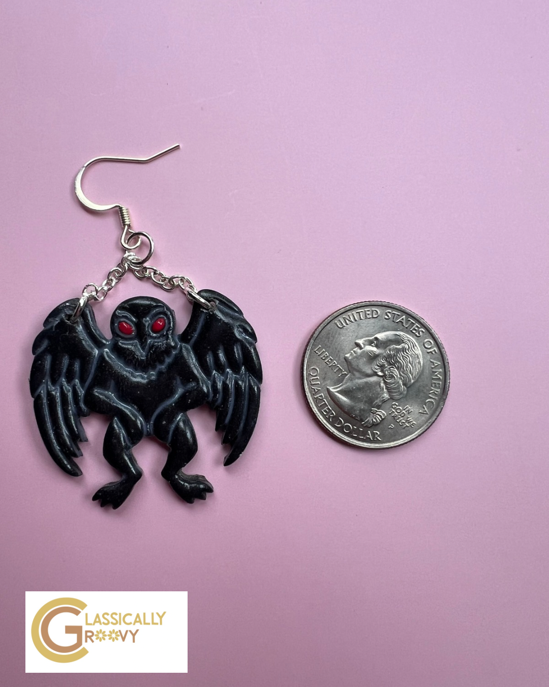 Mothman Earrings