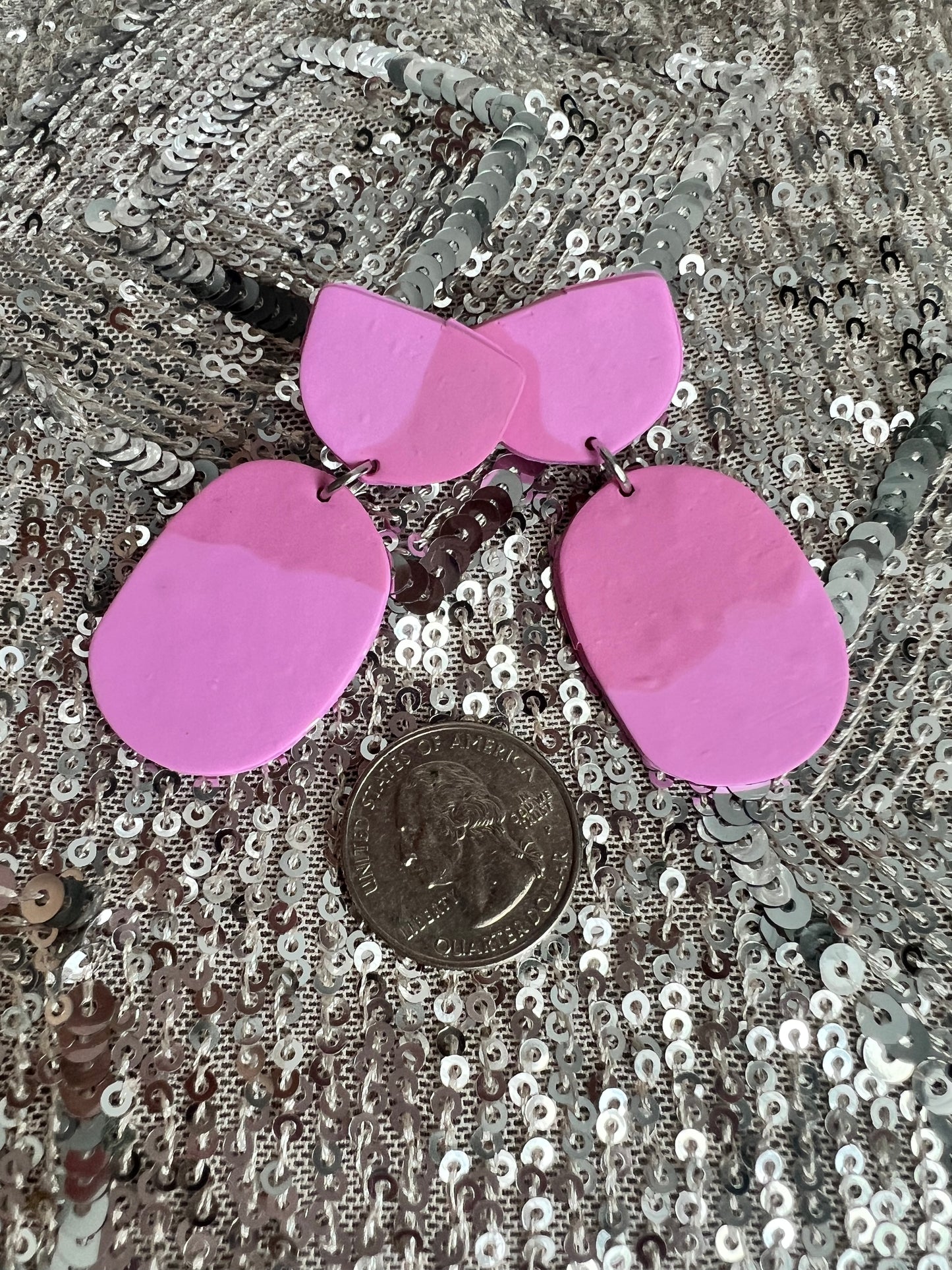 Two Toned Pink Earrings