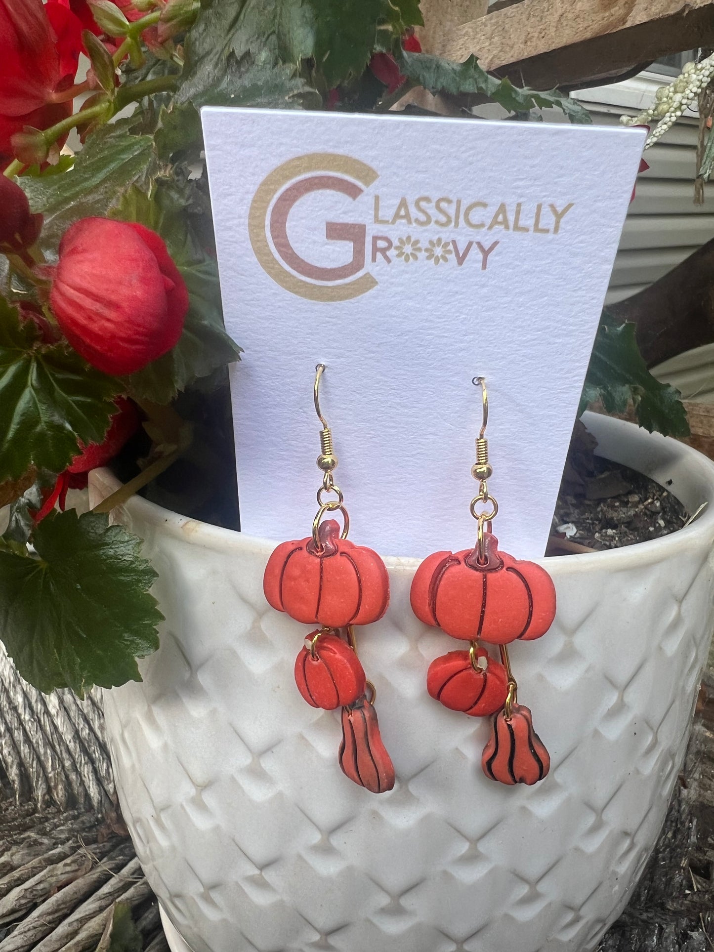 Pumpkin Trio Earrings