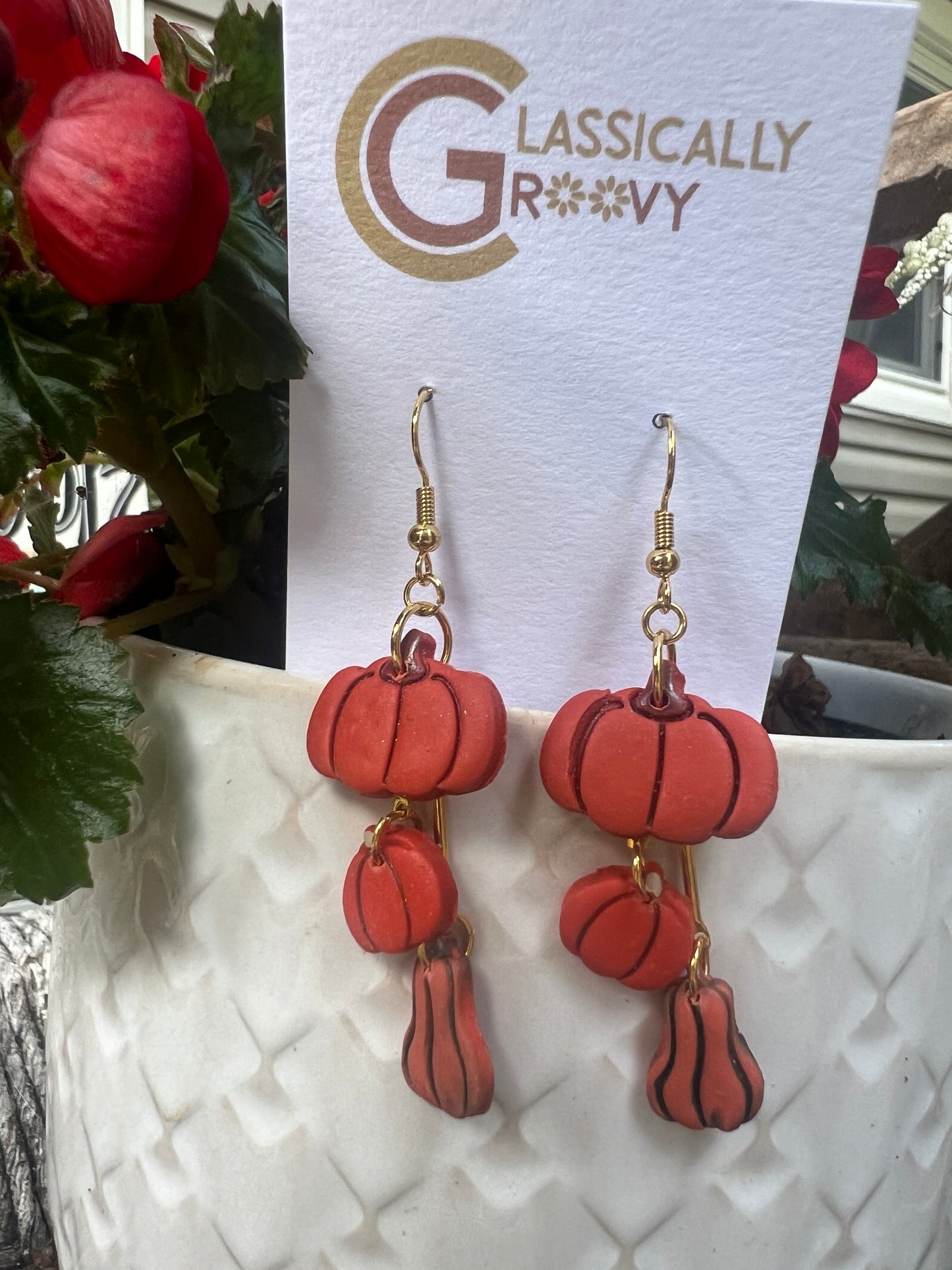 Pumpkin Trio Earrings