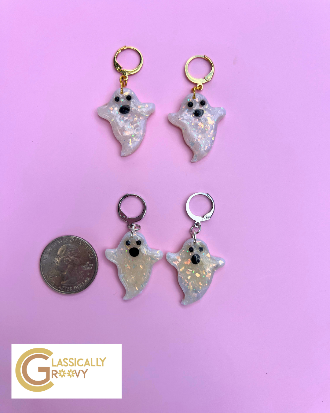 *Glowing Ghost Earrings