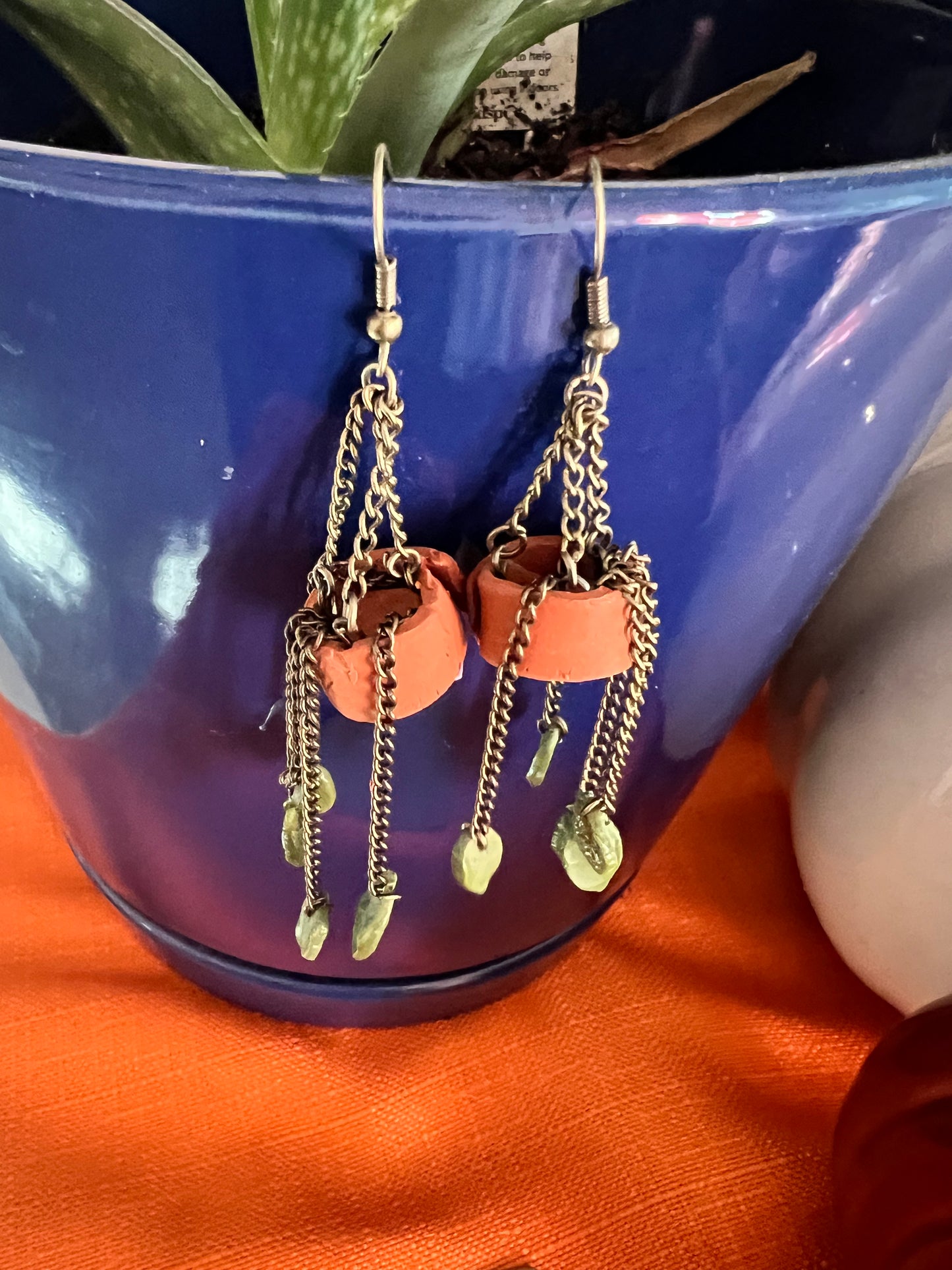 Hanging Pot Earrings