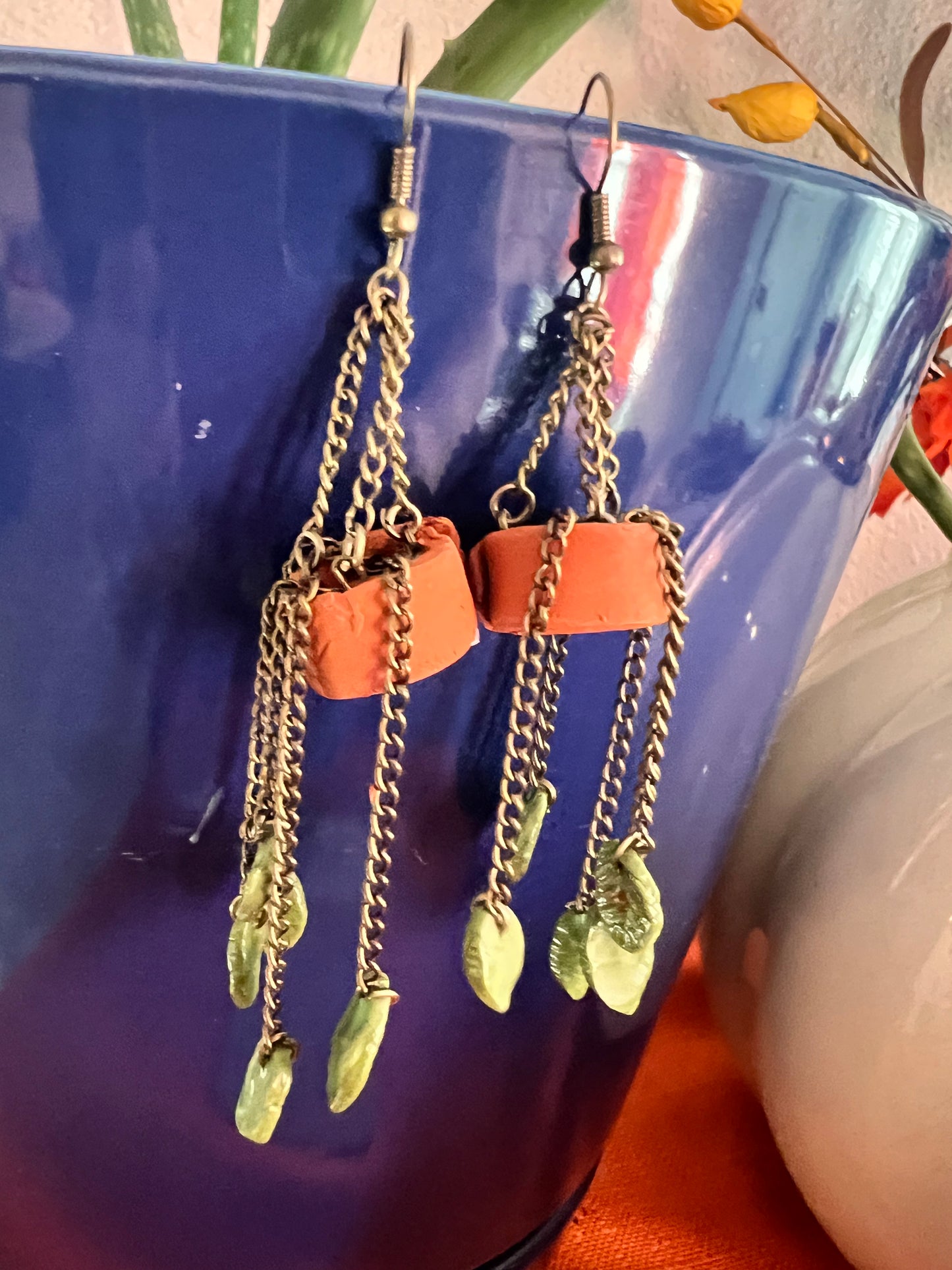 Hanging Pot Earrings