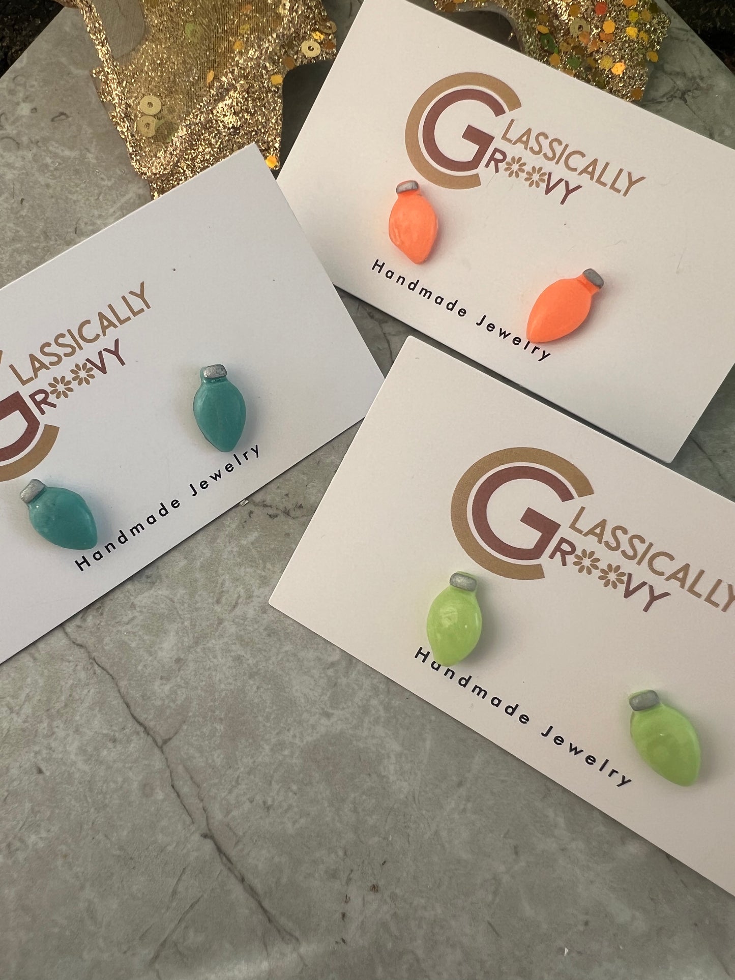 Glow in the Dark Christmas Light Studs