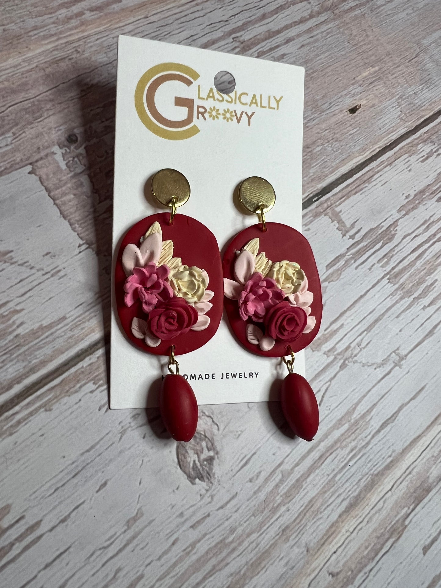 Pink Bouquet Earrings